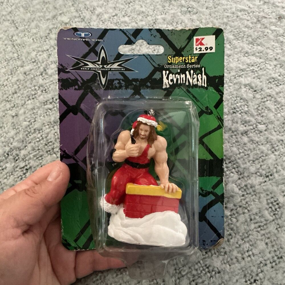 1999 WCW Kevin Nash Superstar Ornament Trendmasters Kmart Sealed Wrestling